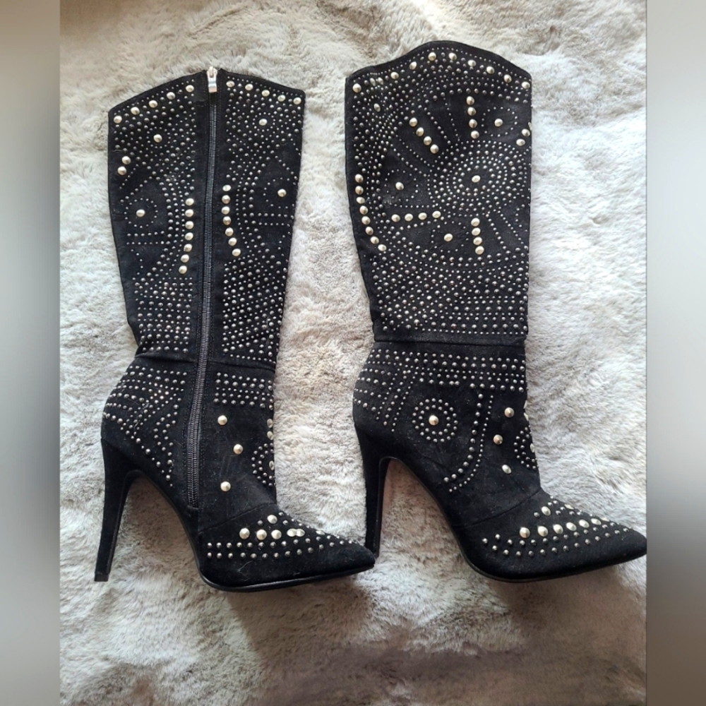 Bling venus boots with studs
